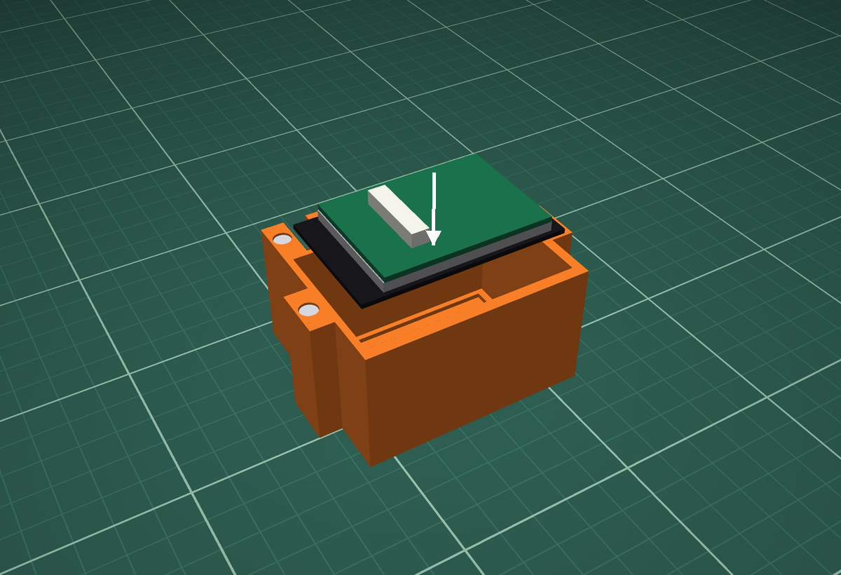 Touch screen module lowered glass-first into the open back of the body
